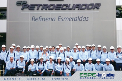 ESPE-Innovativa EP trabaja en el levantamiento técnico en Refinería Esmeraldas